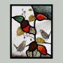 Wrens in brambles 29x23cm